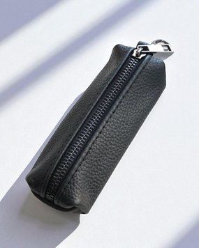 Мужская ключница из натуральной кожи черная SKILL SKL-032