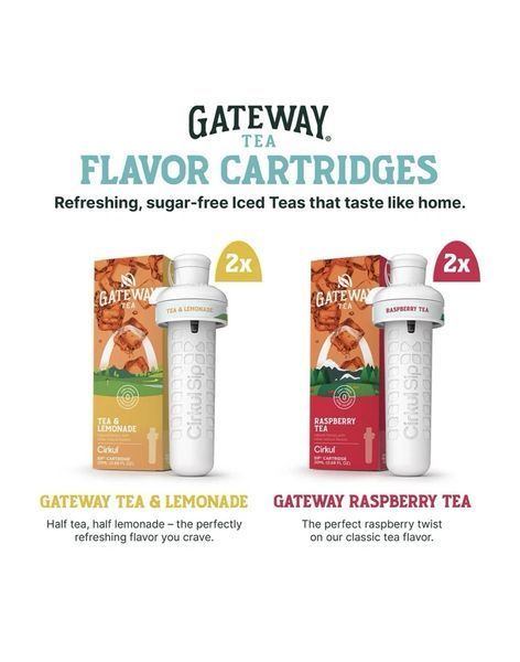Набор из 8 картриджей для бутылки Cirkul Gateway Tea Variety Pack