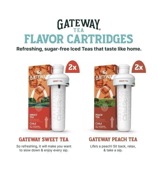 Набор из 8 картриджей для бутылки Cirkul Gateway Tea Variety Pack