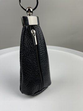 Мужская ключница из натуральной кожи черная SKILL SL020-1