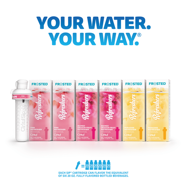 Набір з 6 картриджів для пляшки Cirkul Frosted Refreshers Variety Pack