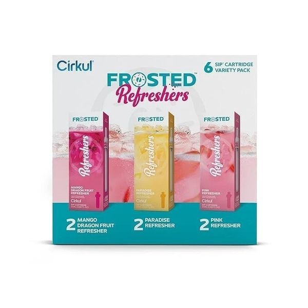 Набір з 6 картриджів для пляшки Cirkul Frosted Refreshers Variety Pack