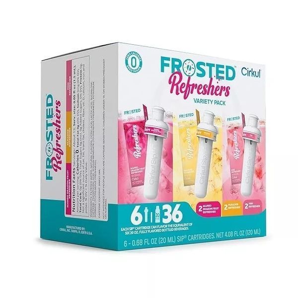 Набір з 6 картриджів для пляшки Cirkul Frosted Refreshers Variety Pack
