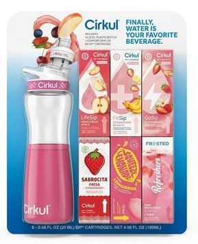 Стартовий набір Cirkul Hydration Pack пляшка 650 мл та 6 смаків
